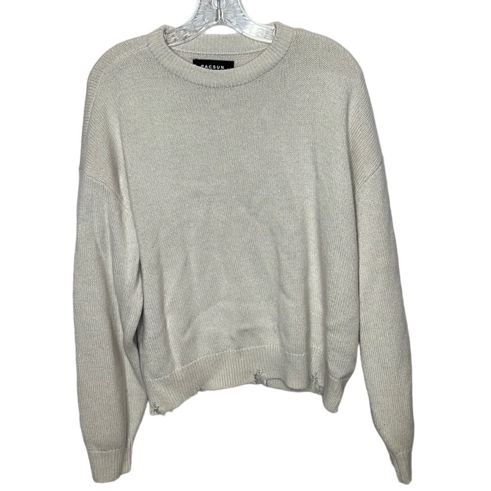 Pacsun Distressed Knit Crewneck Sweater. Size Small.